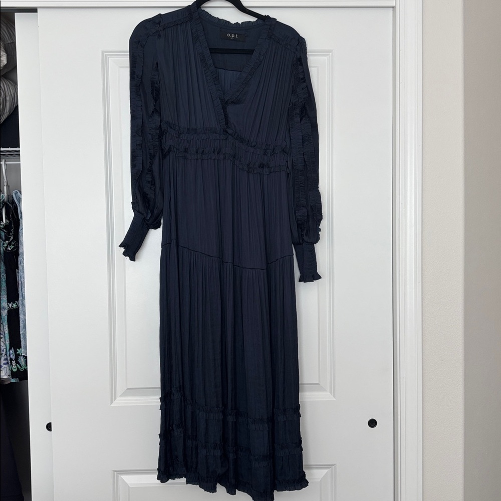 Dark Blue Long Sleeve Dress